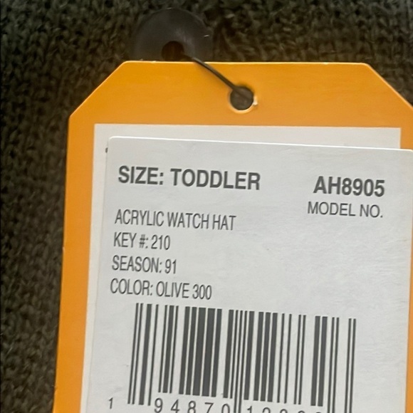 Carhartt beanie acrylic watch hat Toddler white cap NWT hiking Size OS - Picture 4 of 7